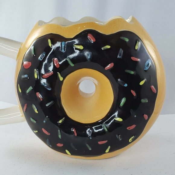 Donut Chocolate Frosted Sprinkled Coffee Mug Big Mouth Toys Cup - Picture 2 of 9